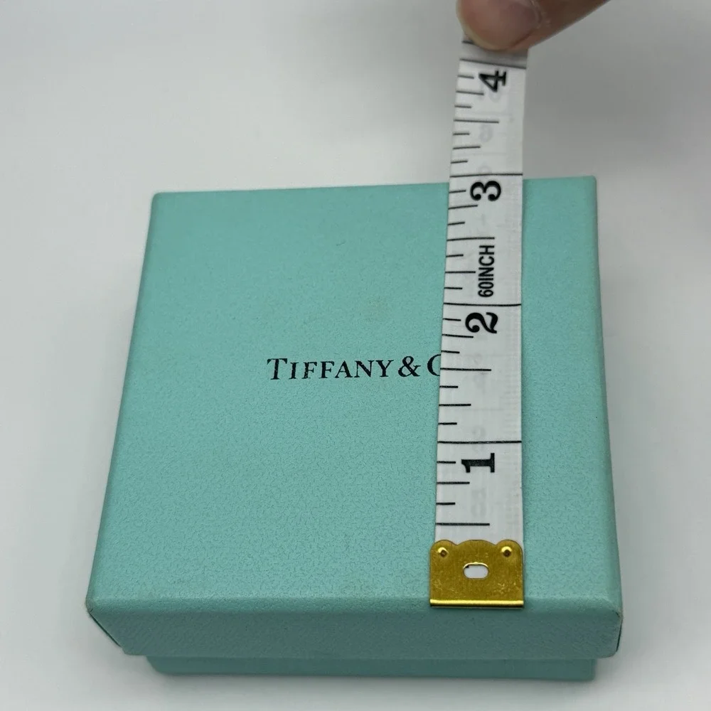 EMPTY Tiffany & Co Blue Jewelry Gift Box with Cotton Filling 3